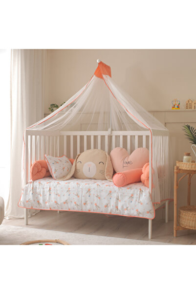 JOYFUL KIDS Rabbit Muslin Baby Sleep Set - Knitted Protection, Rabbit and Hea...