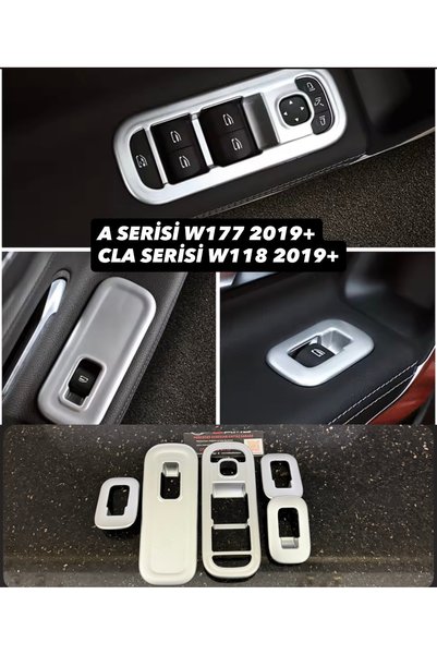 kaytaz MERCEDES CAM TUŞ ÇERÇEVE KROMLAR W177 W118 2019+