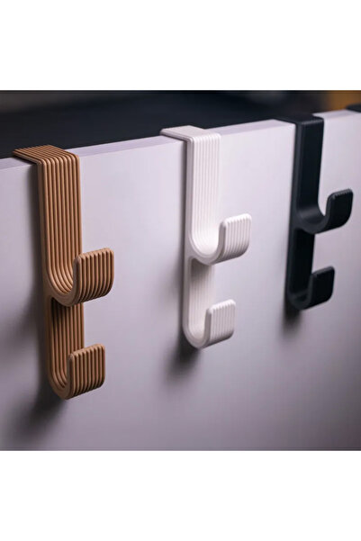 rengine مجموعة شماعات باب بتصميم بسيط مكونة من 3 قطع