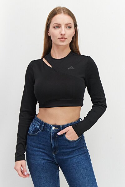 adidas Women Sportswear Fit Long Sleeve Training Top, Black