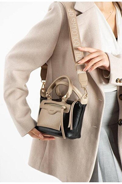 eflanmoda Geantă de mână și de umăr pentru femei, din piele artificială moale...