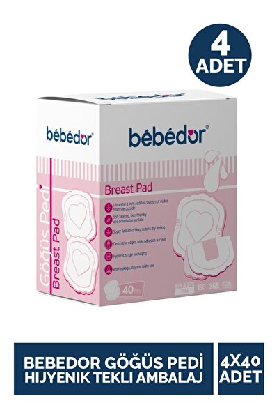 Bebedor New Breast Pads 40Pcs * 4-Pack