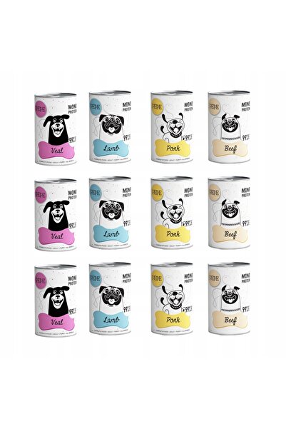 Other Paka Zwierzaka Pepe mix smaków 12x400g monoproteină