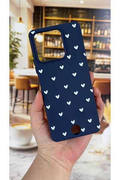 Vip Case Reeder S71 Compatible Mini White Heart Patterned Silicone Shock Abso...