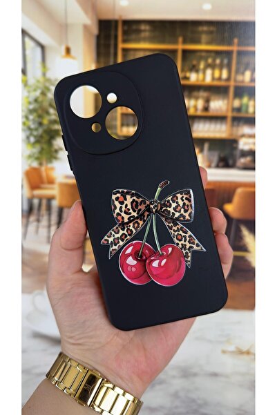 Vip Case Tecno Spark Go1 Uyumlu Kiraz Fiyonk Leopar Desenli Silikon Darbe Emi...