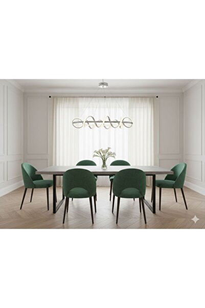 IŞILTI LALE YEMEK MASASI LEDLİ SARKIT