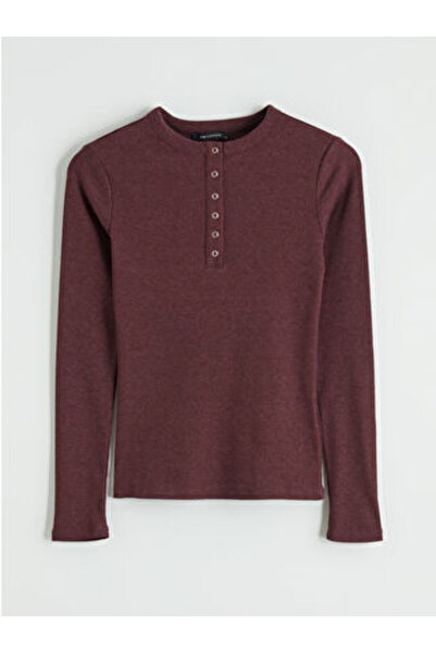 LC Waikiki plus-store Body de damă cu mânecă lungă și guler tip ciclist, fabr...