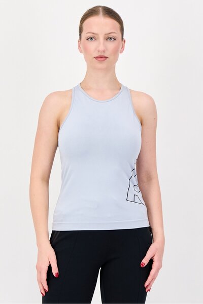 Karl Lagerfeld Women Crew Neck Sleeveless Brand Logo Tank Top, Lavender