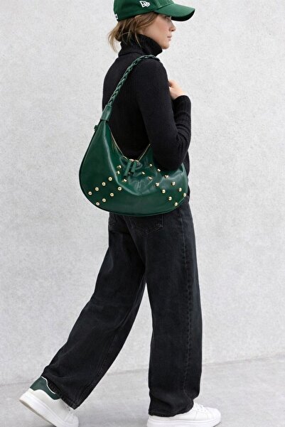 çkn sedat çakan çanta & fular & aksesuar Staple Detailed Soft Patent Leather ...