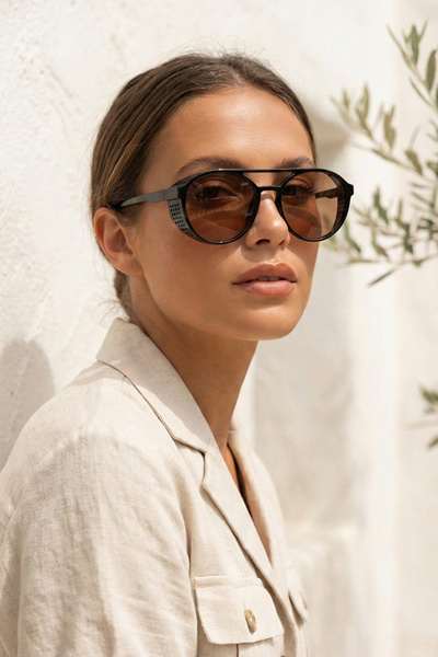 Kapin Oval Vintage Design Sunglasses