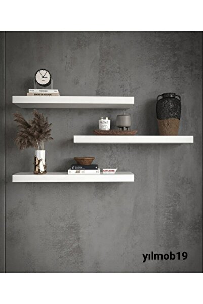 yılmob19 3lü duvar rafı uçan raf