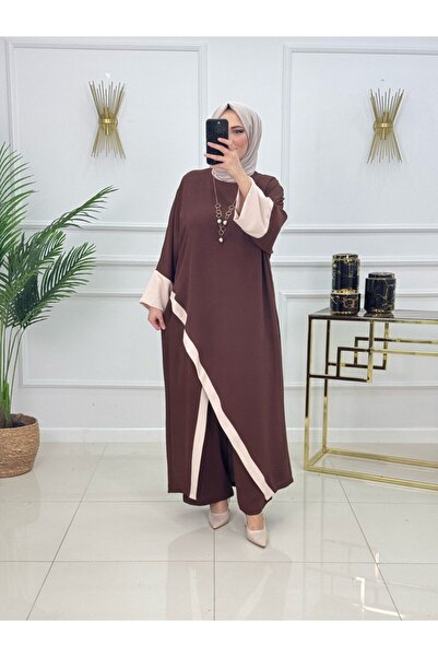 Summer Store Feryal Cross-Cut Tunic and Trousers Two-Piece Hijab Set