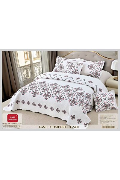 ANATOLIATEKSTILE Premium Bedspread Set, 5 Pieces, Soft Quilted Material, Doub...