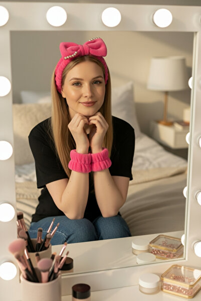 KANİNCHEN ربطة شعر مرنة فائقة النعومة لغسل الوجه من سوبر سوفت سبا، مجموعة من ...