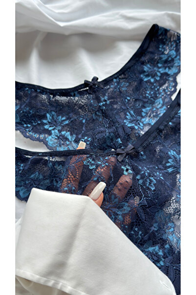 YOYYO 2-Pack Floral Patterned Thong with Floral Lace Detail