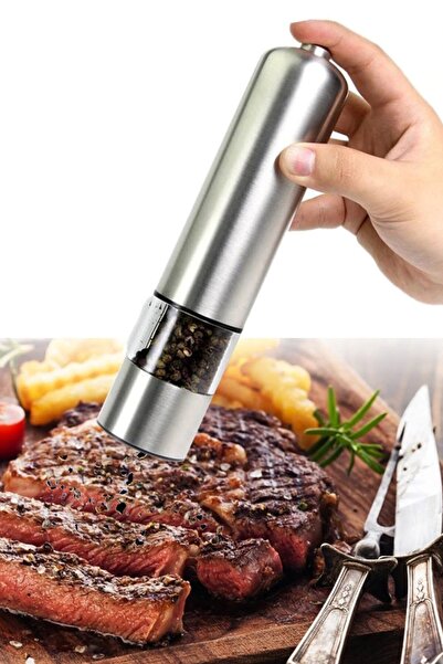 Munico Baharat Değirmeni Kaya Tuzu & Karabiber Özel Steakhouse Ev Otomatik Ba...