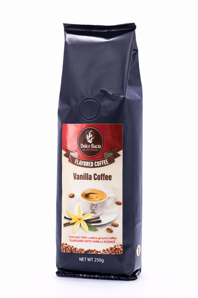 Dolce Bacio Ground Coffee Vanilla French 125 g – Fine Vanilla Flavor