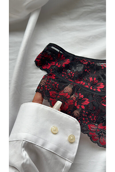 YOYYO 2-Pack Floral Patterned Thong with Floral Lace Detail