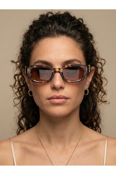 Mazzy نظارات شمسية إيجل براون ليوبارد