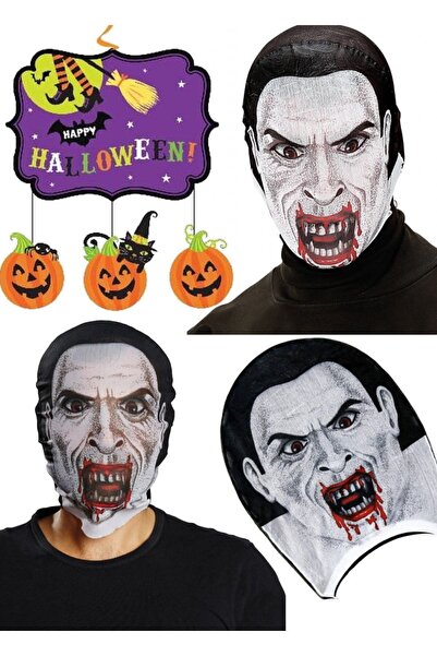 Munico 3d Baskılı Korku Maskesi Kafanıza Tam Geçen Maske Hallowen Çocuklar Ve...