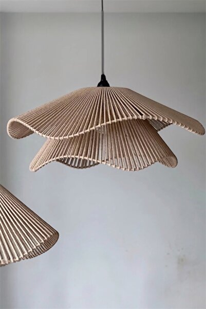 afralya home Ev Dekorasyonu Aydınlatma İskandinav Rustik Tarz Bohem Avize ( D...