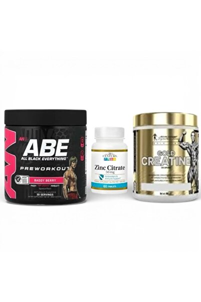 AAK باقة الأداء الشامل: عبوة ABE (نكهة Baddy Berry) + عبوة Zinc Citrate + عبو...