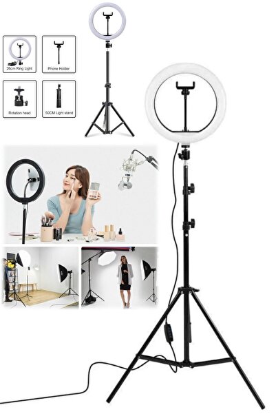 Munico Ledli Telefon Tutacaklı & Halka Led Aparatlı Canlı Yayın & Video Tikto...