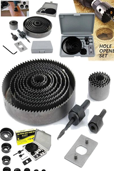 Munico Duvar Daire Matkap Ucu Yuvarlak Seti Profesyonel Kesme 16 Tavan Tester...