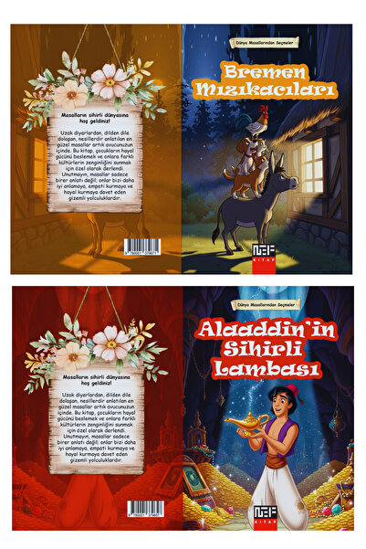 Nef Kitap Dünya Çapında Sevilen Masallar – 1. ve 2. Sınıf İçin 10 Kitaplık Set