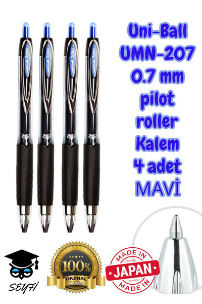 SEYFİKİRTASİYE 0.7 mm jel pilot kalem roller signo kalem umn-207 uni-ball bas...