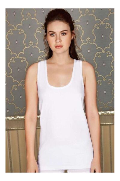 byasafkids Women's Cotton Ribbed Wide Strap Long Tank Top (8549)