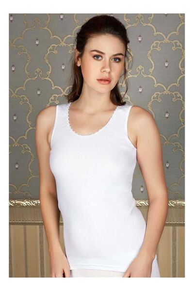 byasafkids Women's cotton ribbed neck floral embroidered wide strap tank top ...