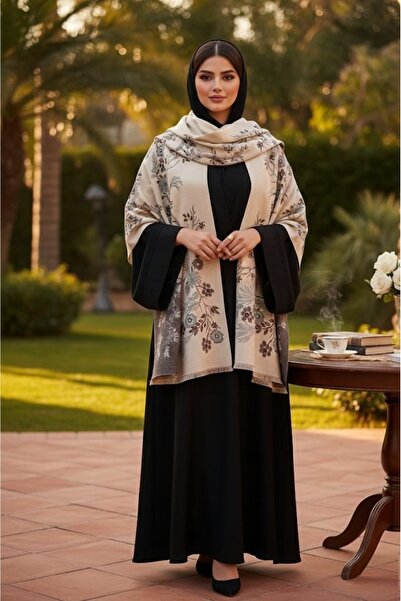 Boho Cashmere shawl - winter scarf, breathable, warm, windproof, thick shawl ...