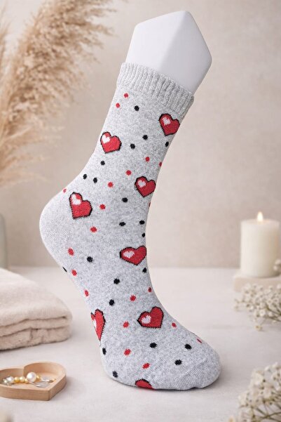 your trend socks 12 Çift Kadın Soket Çorap, Terletmeyen, Kokusuz, Pamuklu Çorap - Karışık Renk/Desen - Mevsimlik