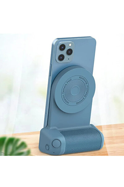 Generic Magnetic Bluetooth Camera-Style Selfie Grip & Desktop Phone Stand for...