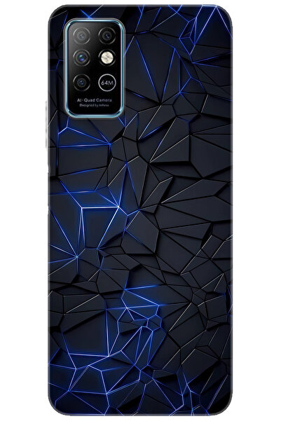 Kılıfland iNfinix Note 8 (X692) Uyumlu Kılıf Desen Baskılı Silikon Karmaşık D...