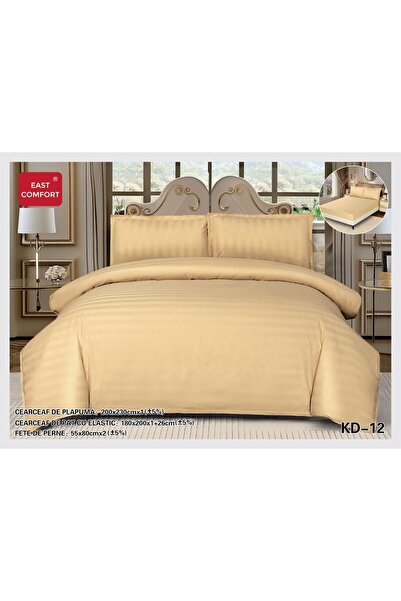 ANATOLIATEKSTILE Premium DAMASK Bedding Set, 4 pieces, Fitted Sheet, Elegant ...