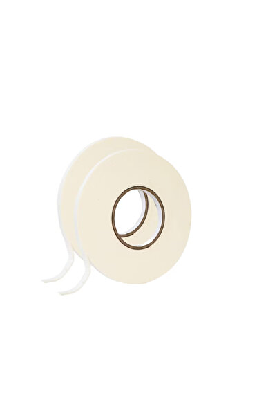 OEM Set of 2 rolls of double-sided foam tape, 9.8 m x 0.8 cm, white