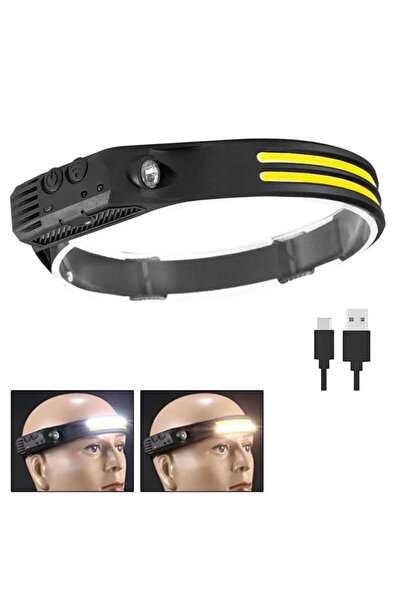 OEM Professional LED Headlamp with Silicone Band, USB, Motion Sensor, 3500 mA...