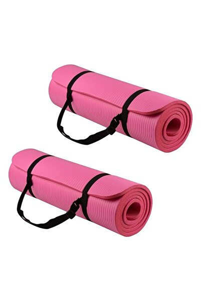 Taimi Pack of 2 Non-Slip yoga mat Anti-Tear Exercise Mat With Carrying Strap ...