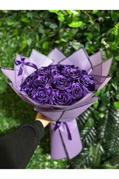 Black Rose Premium El Yapımı Saten Gül Buketi