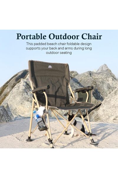 Multi Home Furniture كرسي تخييم أخضر قابل للطي