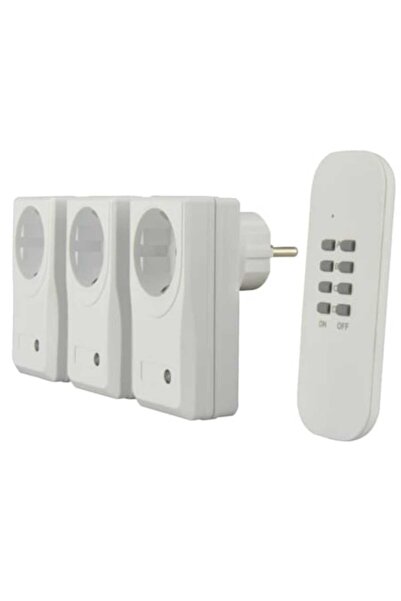 Unitec Remote Control Socket 48110, 1000 W, Set of 3 Sockets, Indoor
