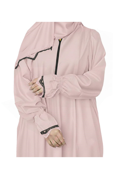 SDD Cool and heavy cotton prayer shawl with attached scarf, wide and comfortable