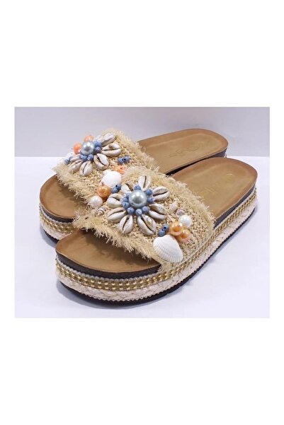 Guja 25Y170-2 KADIN HASIRLI AKSESUARLI TERLİK