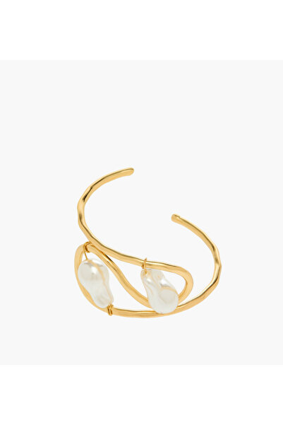 Lifestyle سوار من اللؤلؤ مطلي بالذهب