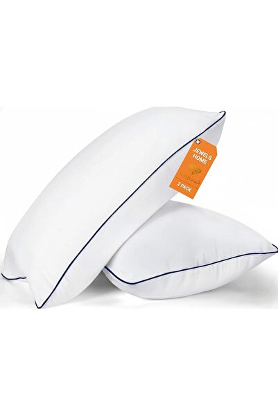 Generic وسائد نوم بحجم ستاندرد (وايت)، مجموعة من 2، وسائد تبريد بجودة فندقية