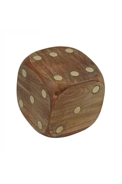 Generic Indian Wooden Dice Cube 20 x 20 cm