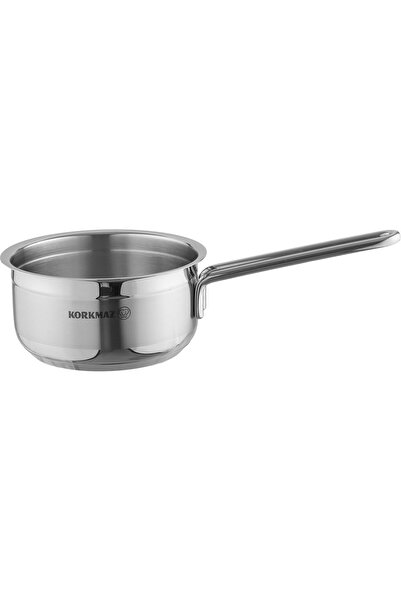 Generic Korkmaz Alpha Stainless Steel Pot, 14 cm, 1 Liter - Silver