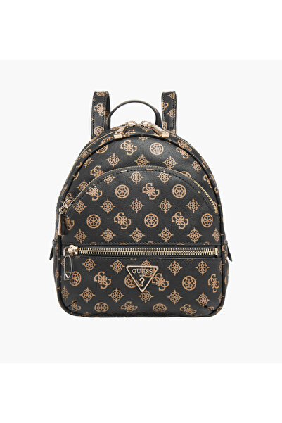 Guess حقيبة ظهر بنقشة شعار مانهاتن مع سحاب للإغلاق